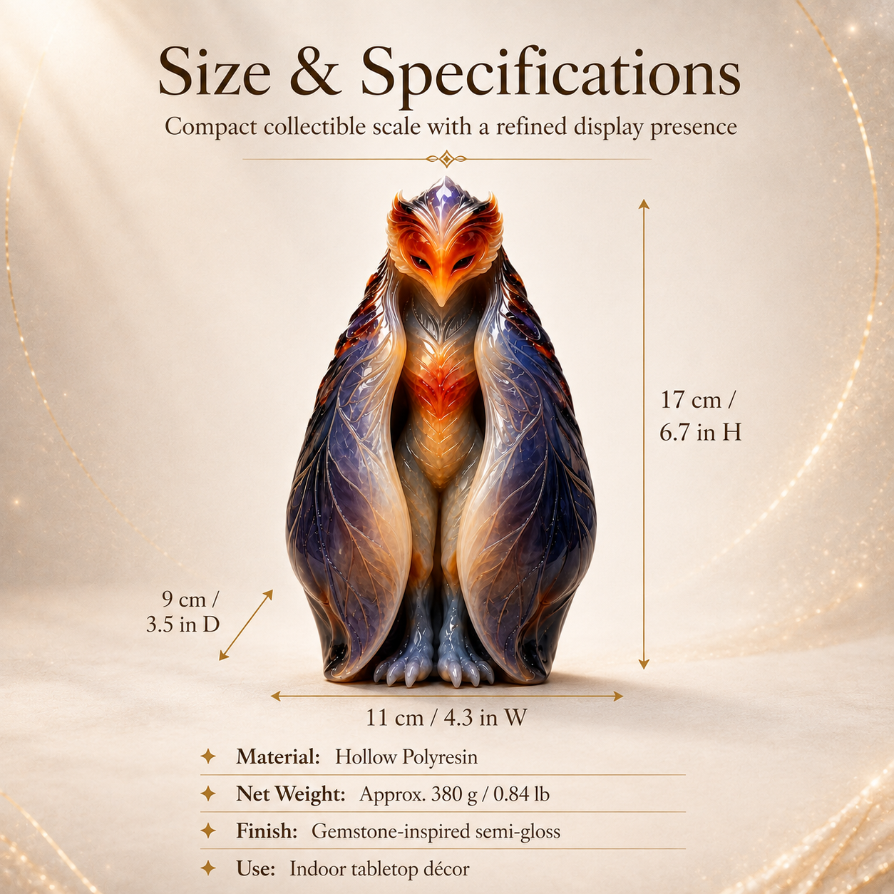 Emberveil Guardian Mystical Phoenix Figurine