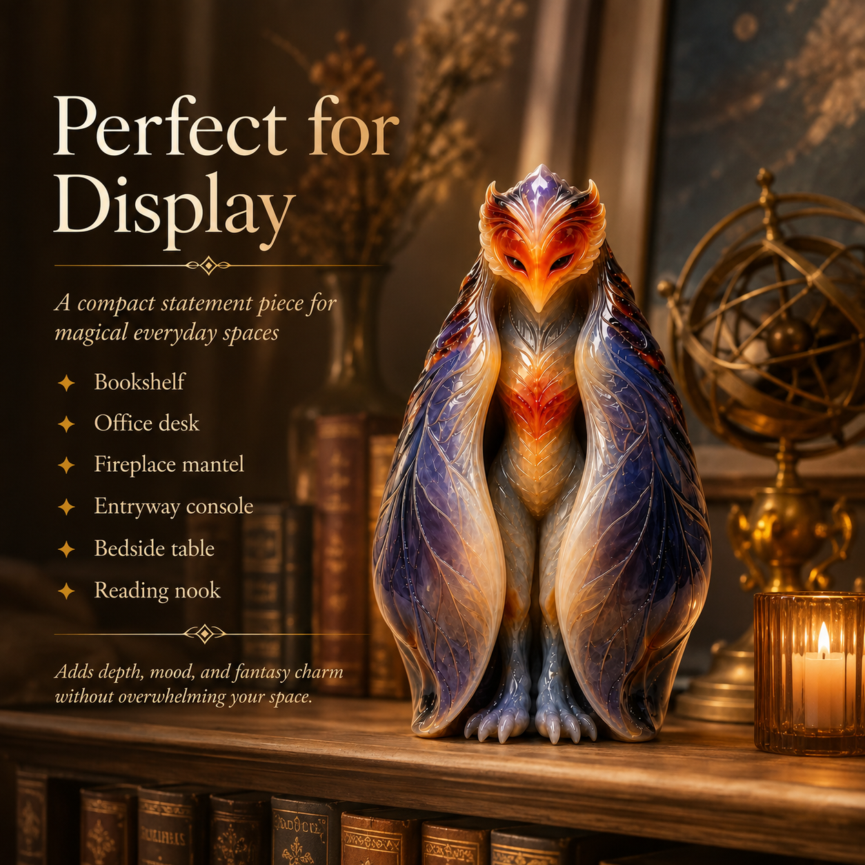 Emberveil Guardian Mystical Phoenix Figurine