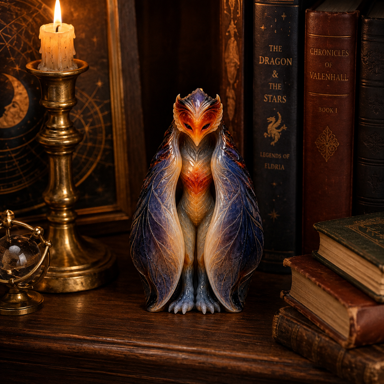 Emberveil Guardian Mystical Phoenix Figurine