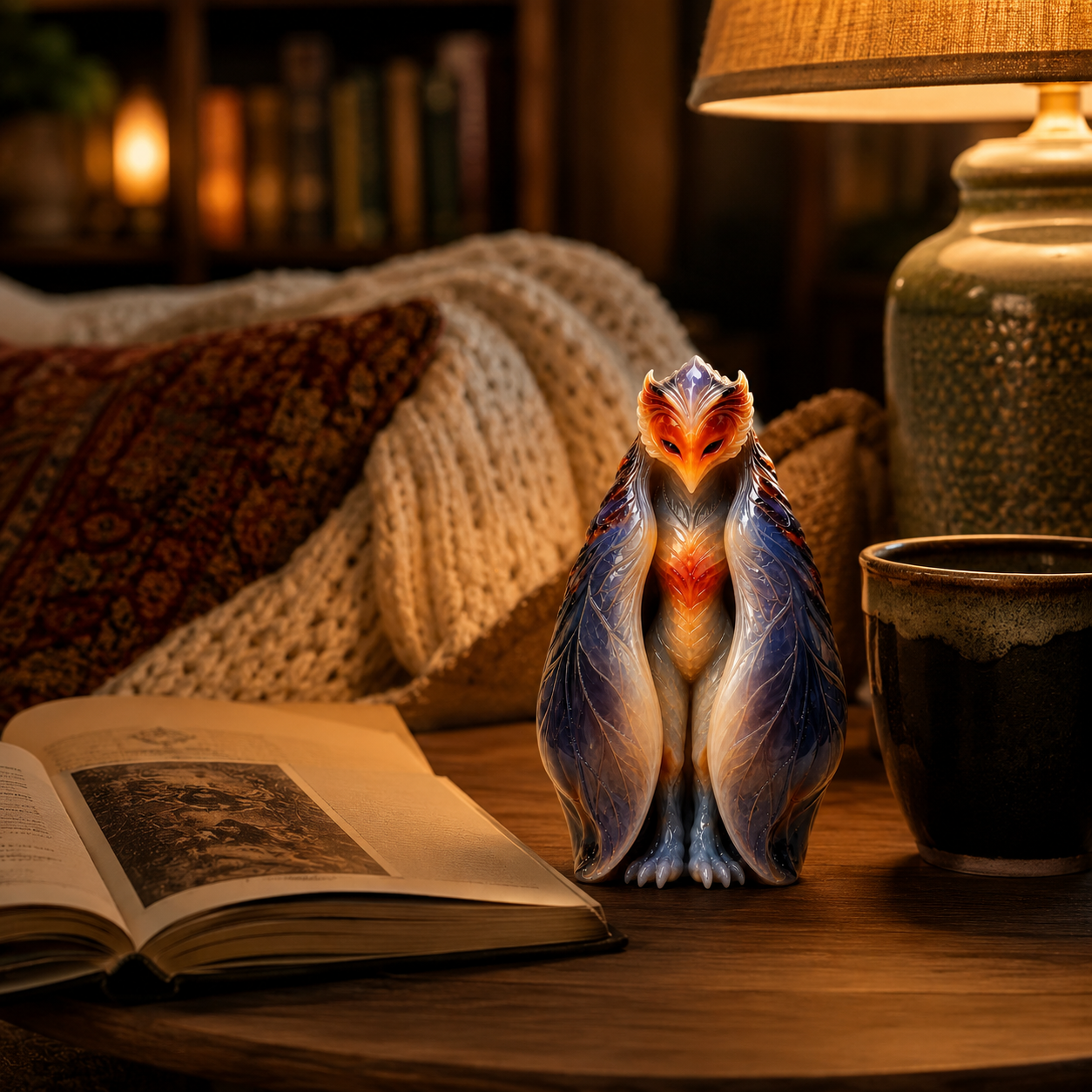 Emberveil Guardian Mystical Phoenix Figurine