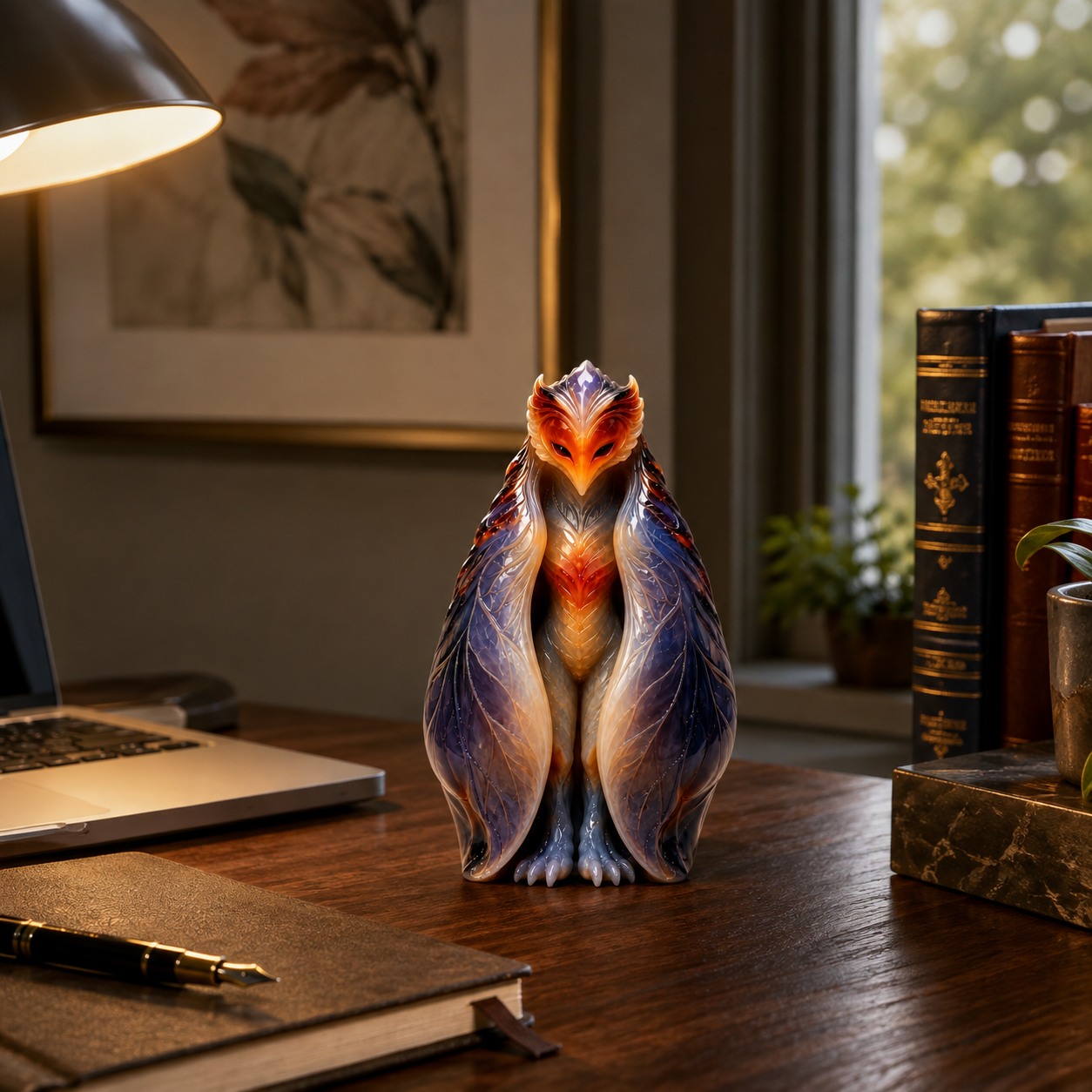 Emberveil Guardian Mystical Phoenix Figurine