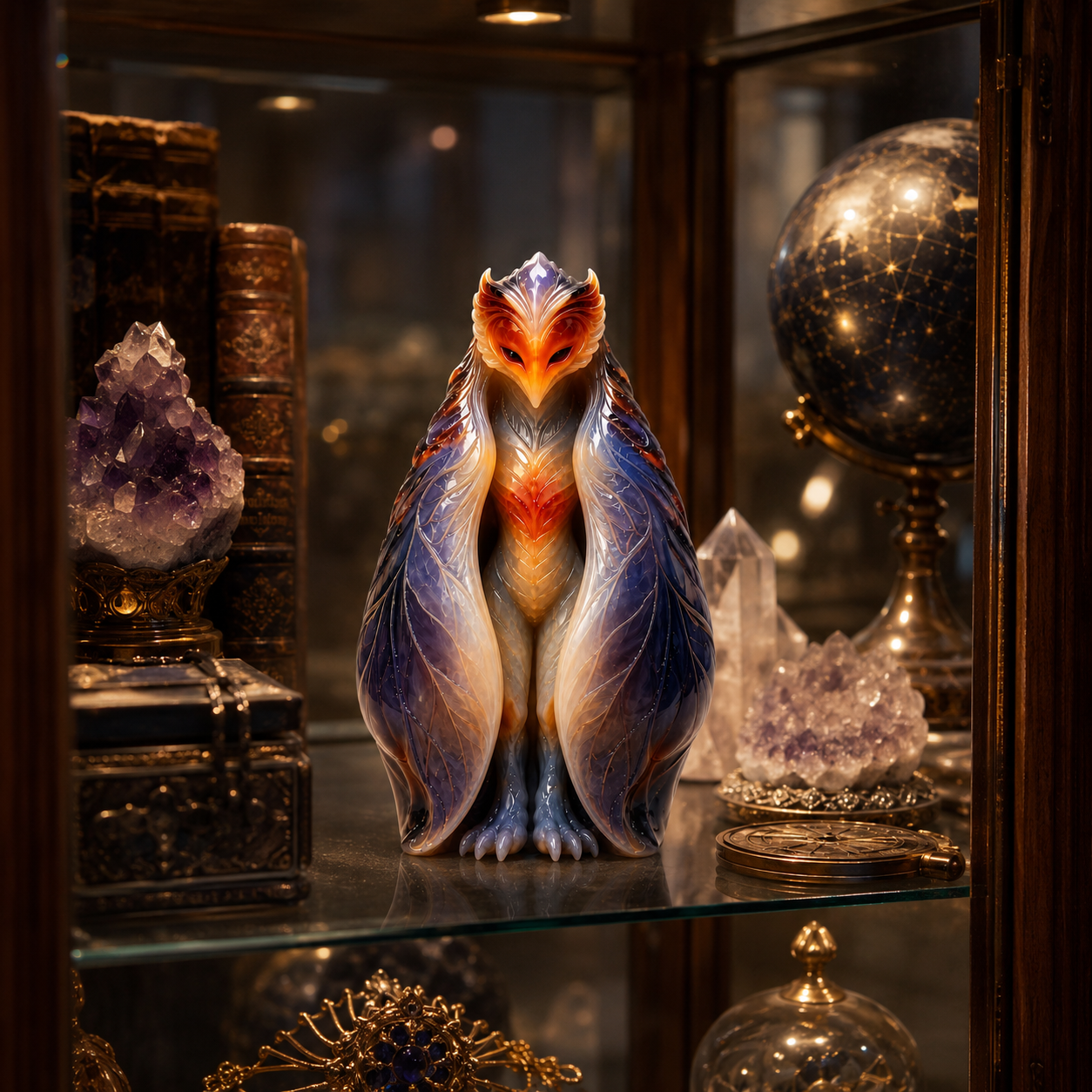 Emberveil Guardian Mystical Phoenix Figurine