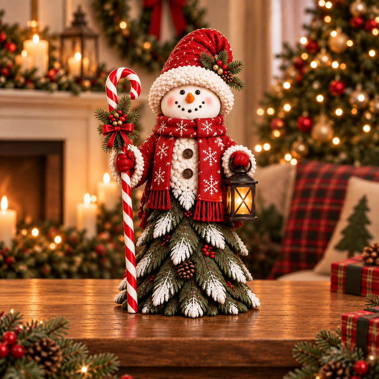 Whimsical Christmas Character Tree Figurine