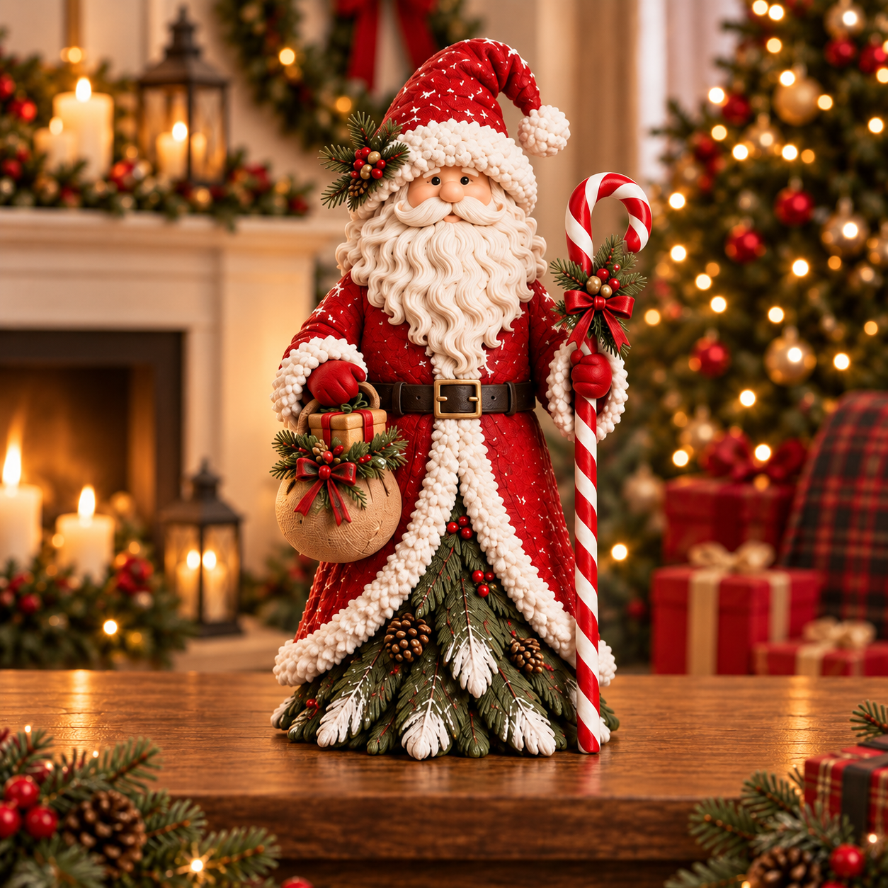 Whimsical Christmas Character Tree Figurine