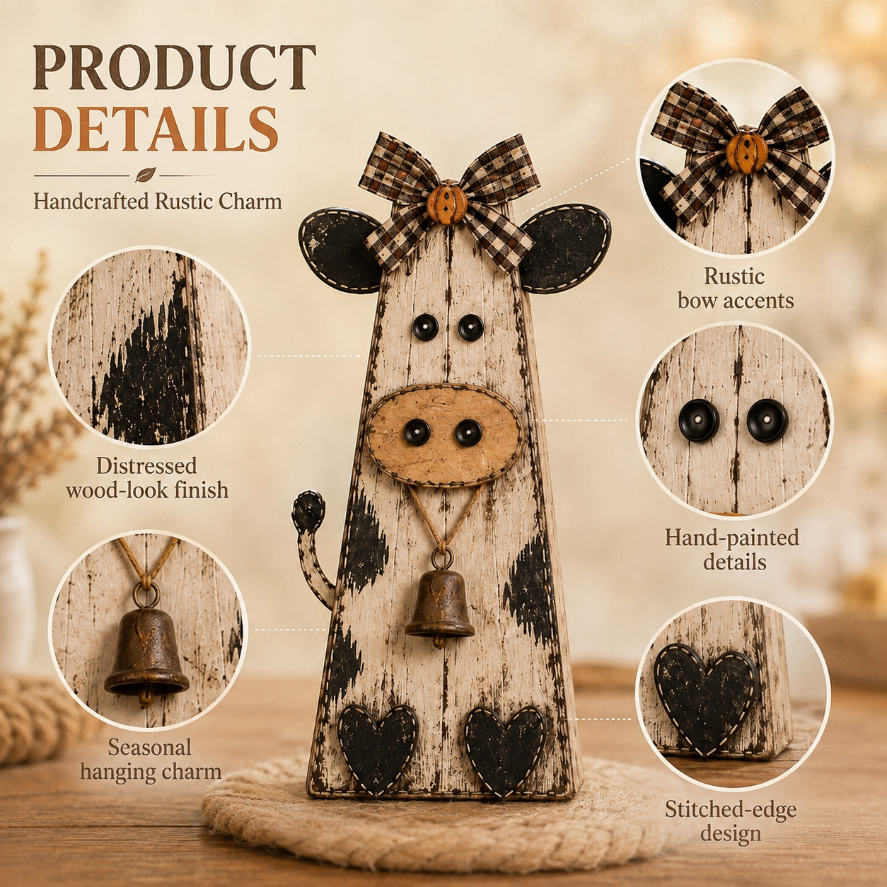 Rustic Fall Farmhouse Animal Figurine Set