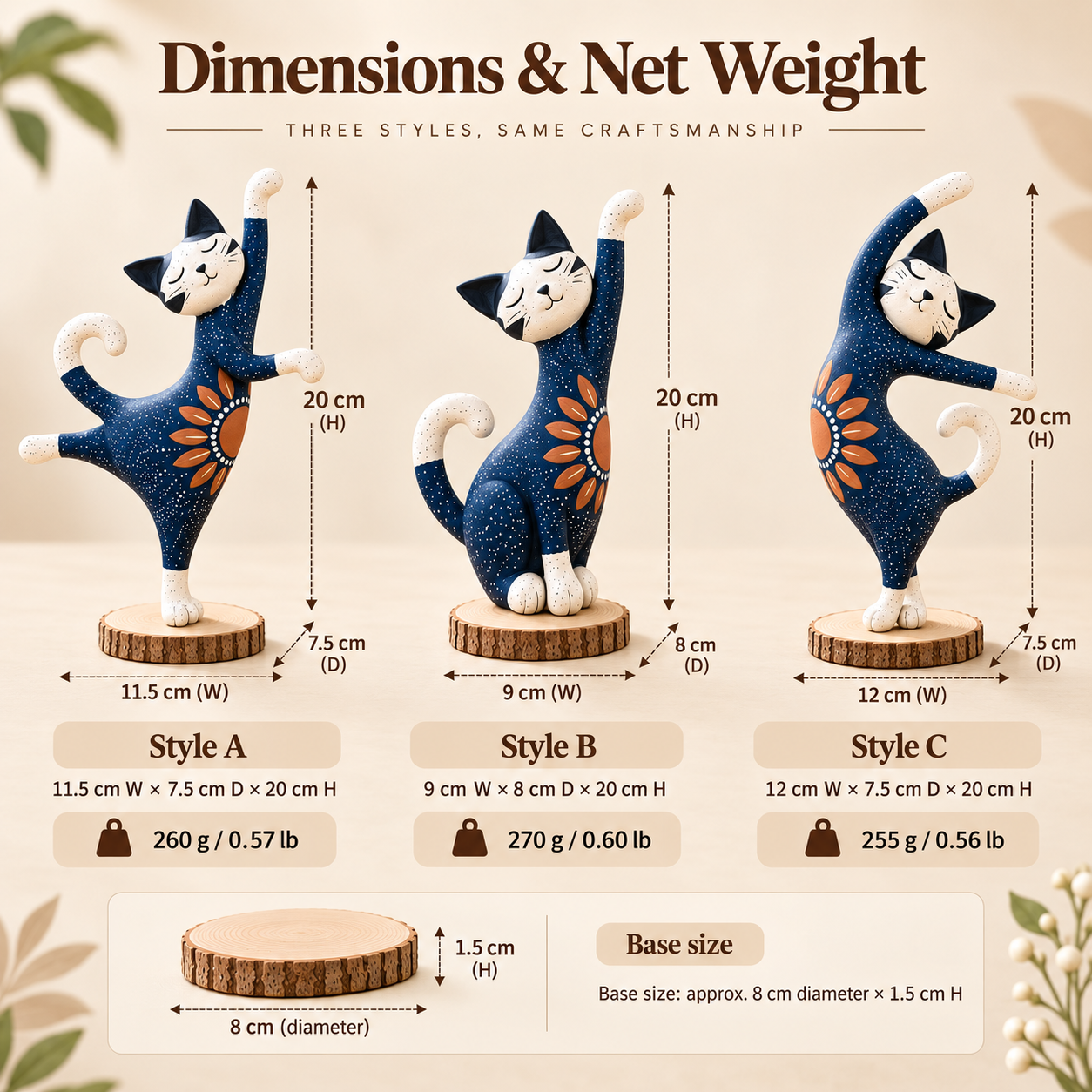 Whimsical Dancing Cat Figurine