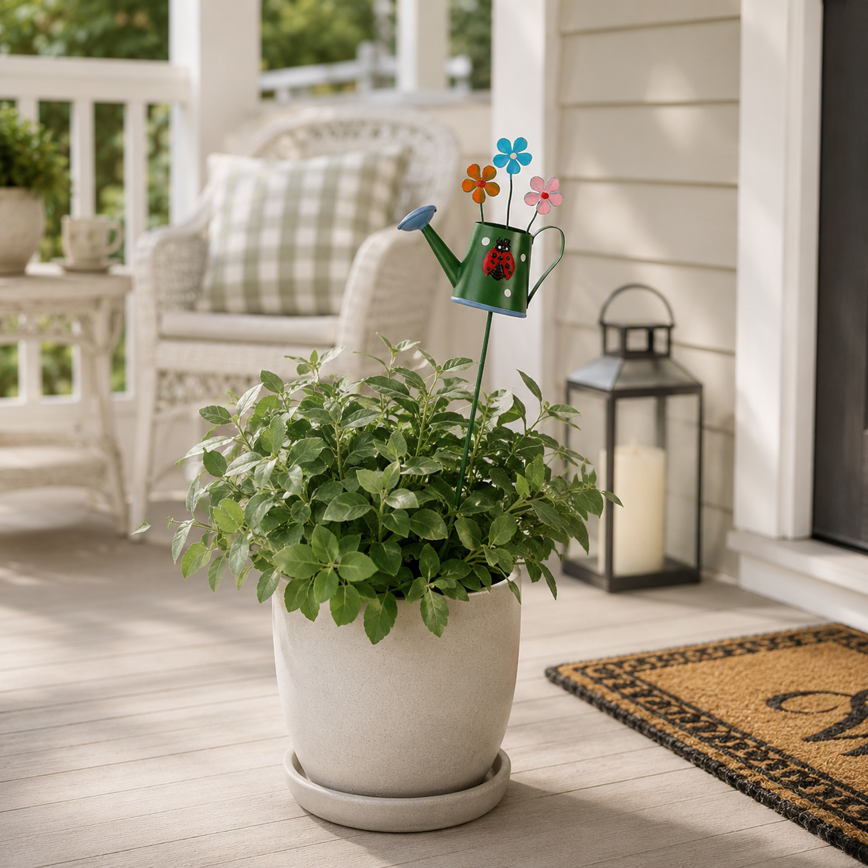 🌼 6-Piece Whimsical Watering Can Plant Stakes