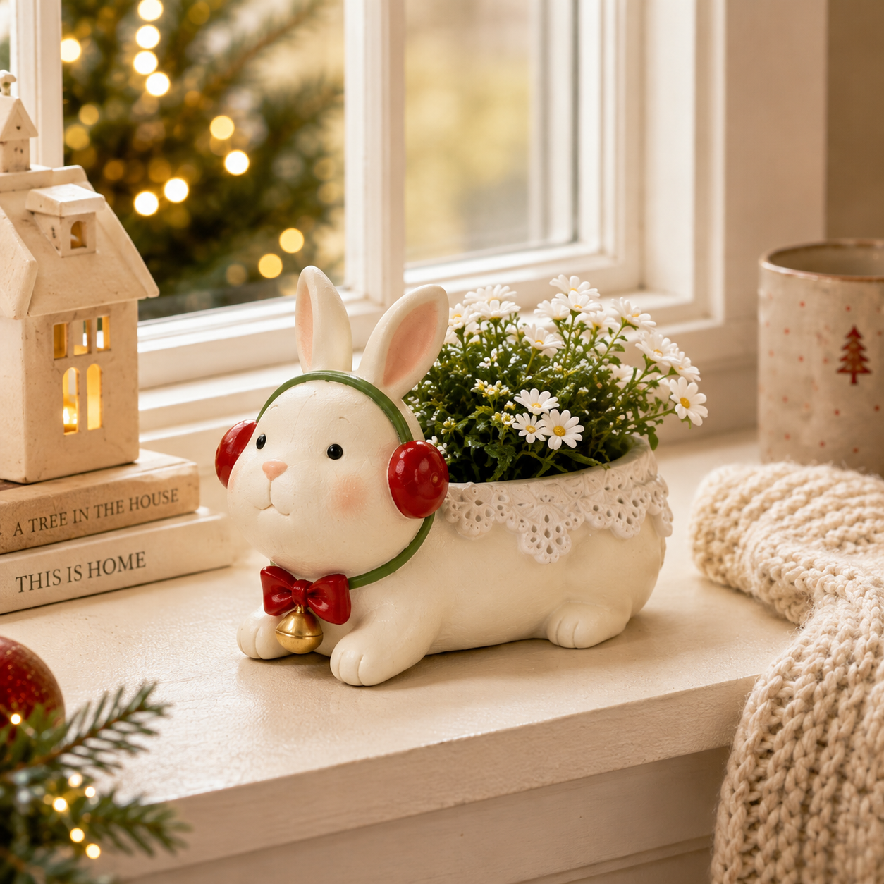 Whimsical Christmas Animal Succulent Planters