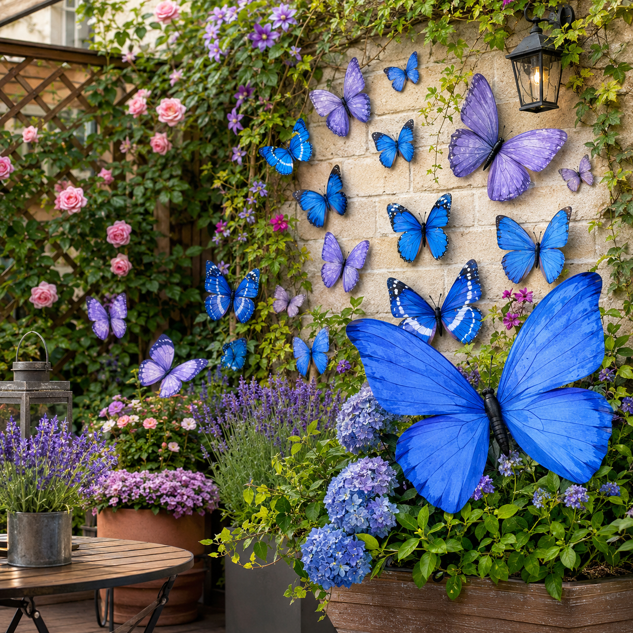 3D Butterfly Wall Decor Set – Colorful Outdoor & Indoor Artificial Butterfly Decorations