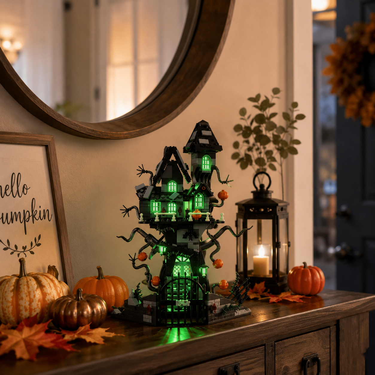 Light-Up Haunted House Building Set