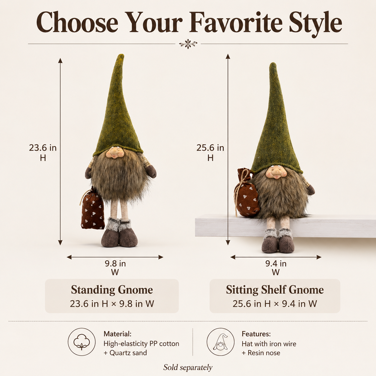 Woodland Whisperer™ Gnome Decor – Rustic Forest Elf Tabletop Decoration