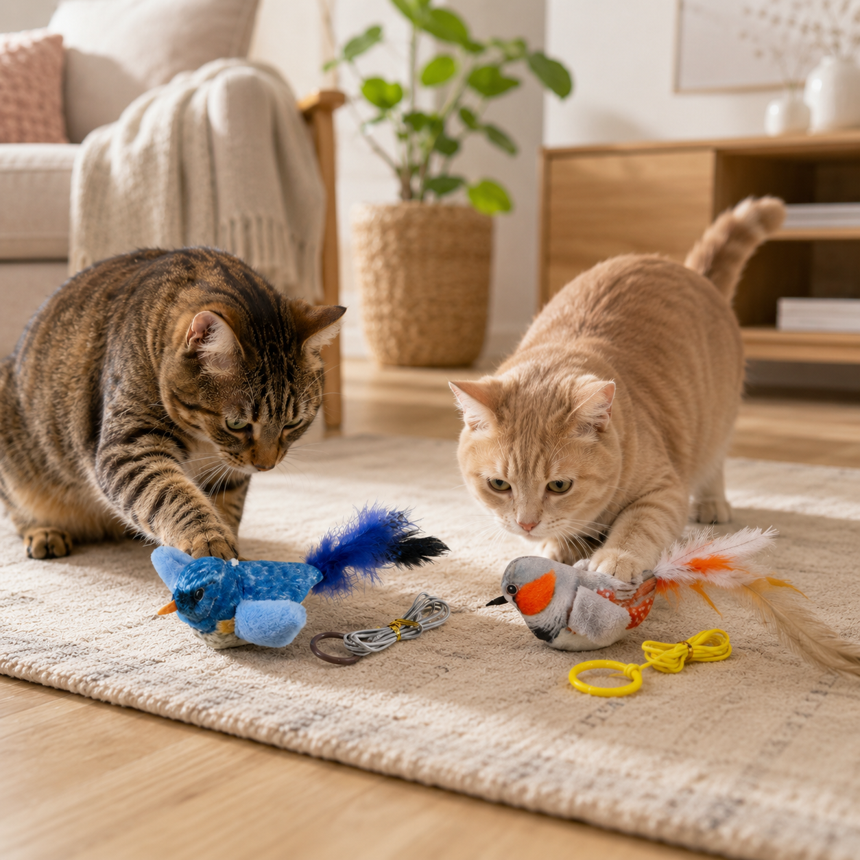 🐦 Chirping Bird Cat Toy