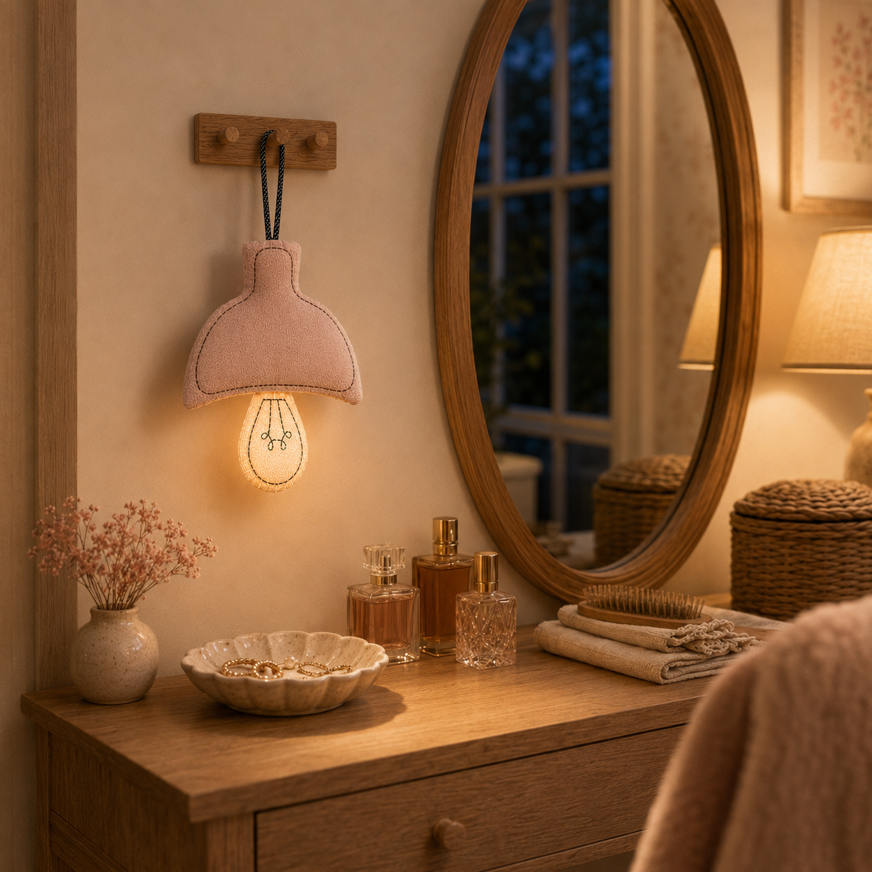 Cozy Glow Rechargeable Fabric Wall Night Light 💡