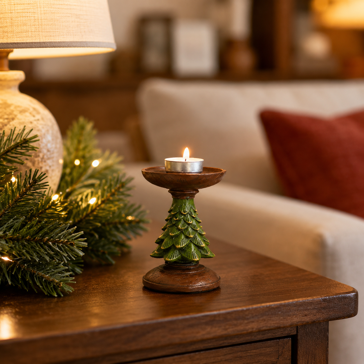 Christmas Tree Candle Holders – Festive Resin Tealight Holders for Holiday Decor