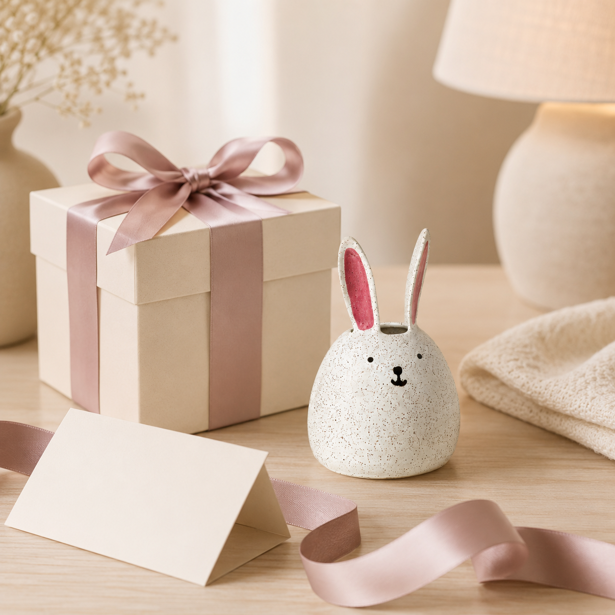Sweet Bunny Bloom Vase