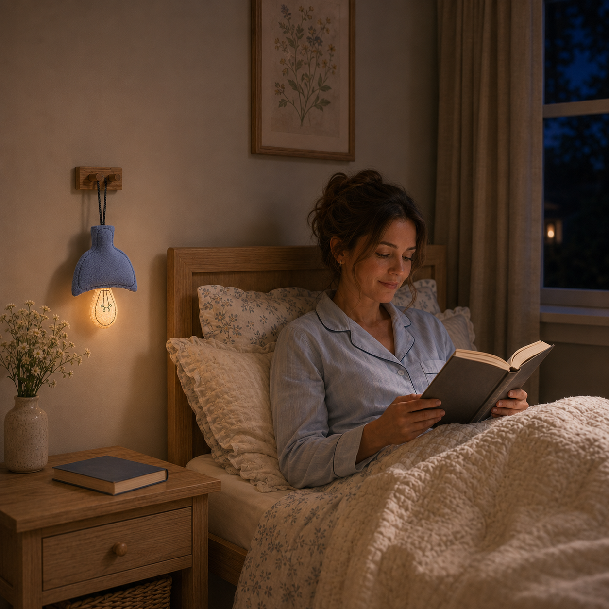 Cozy Glow Rechargeable Fabric Wall Night Light 💡