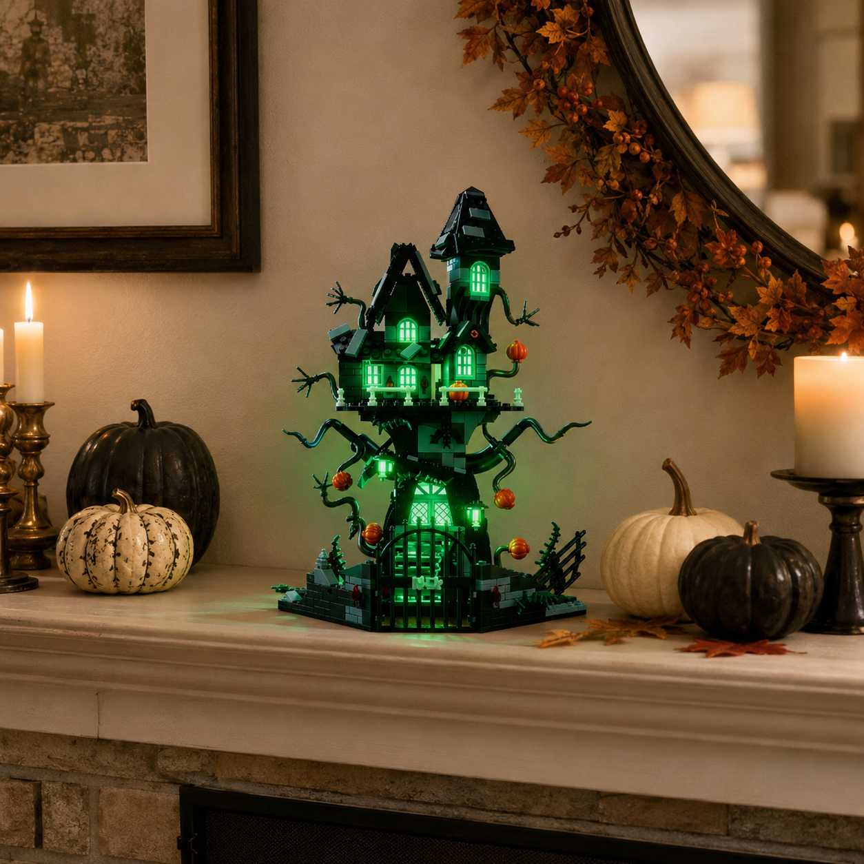 Light-Up Haunted House Building Set