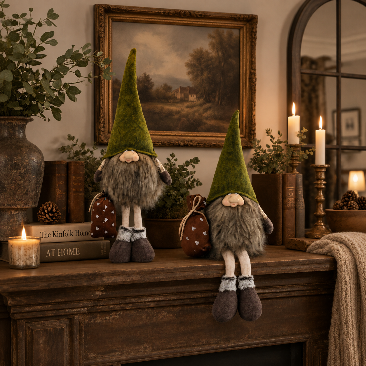 Woodland Whisperer™ Gnome Decor – Rustic Forest Elf Tabletop Decoration