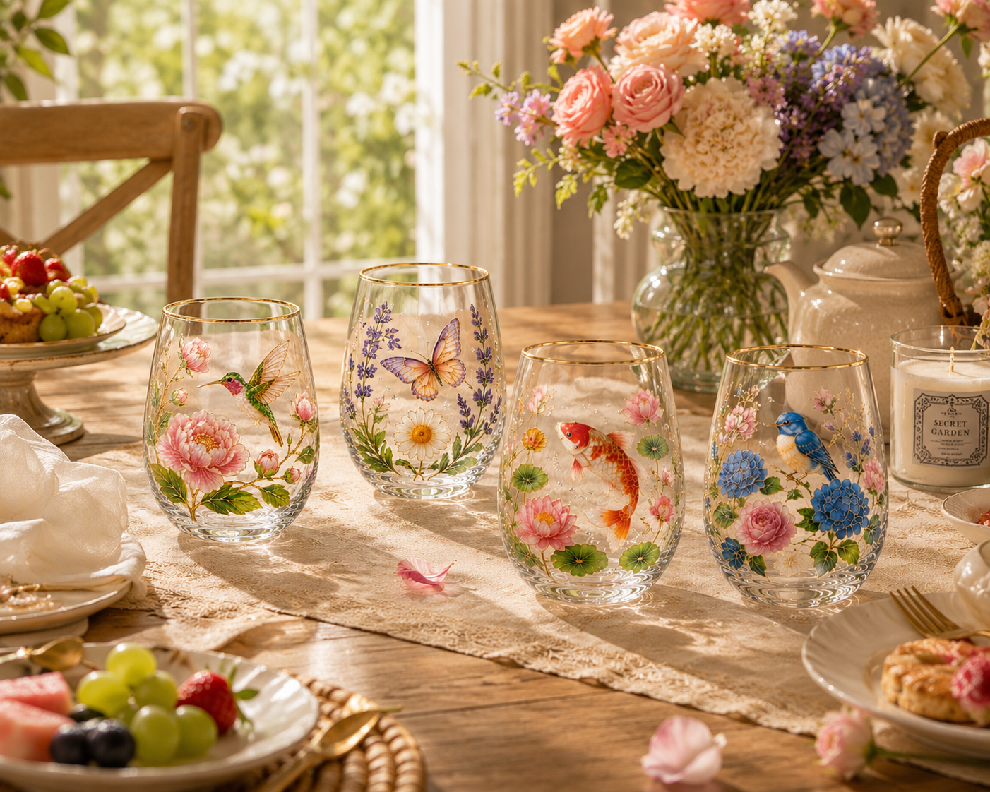 Limited Edition 2026 Garden Morning Bliss Glass Tea Cup