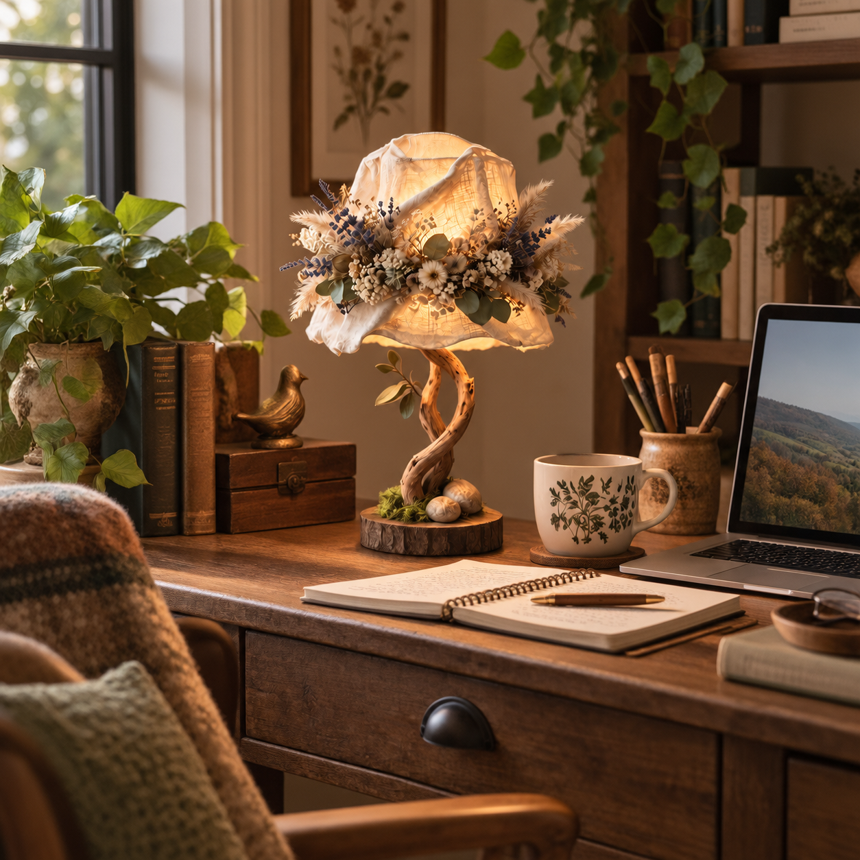 Botanical Woodland Table Lamp 🌿