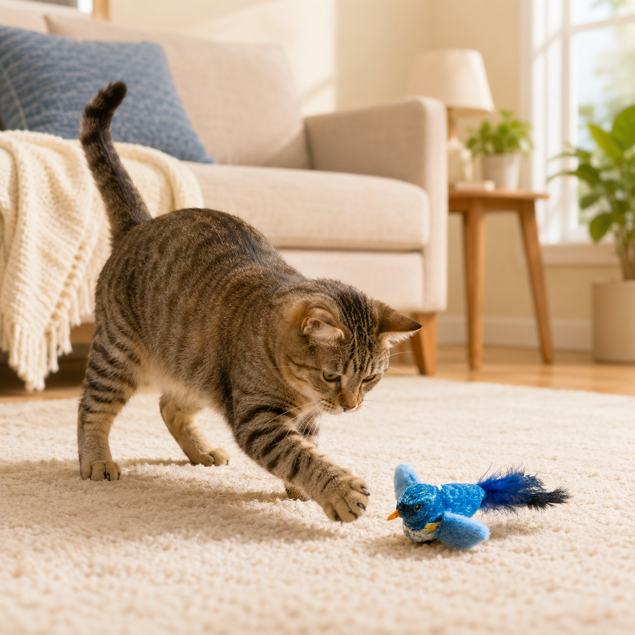 🐦 Chirping Bird Cat Toy
