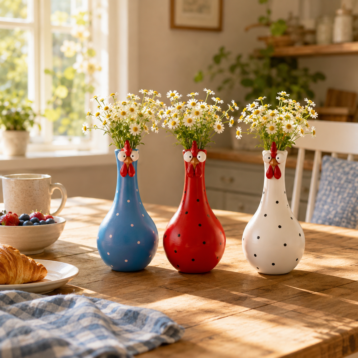 Cluck & Bloom™ Whimsical Chicken Flower Vase