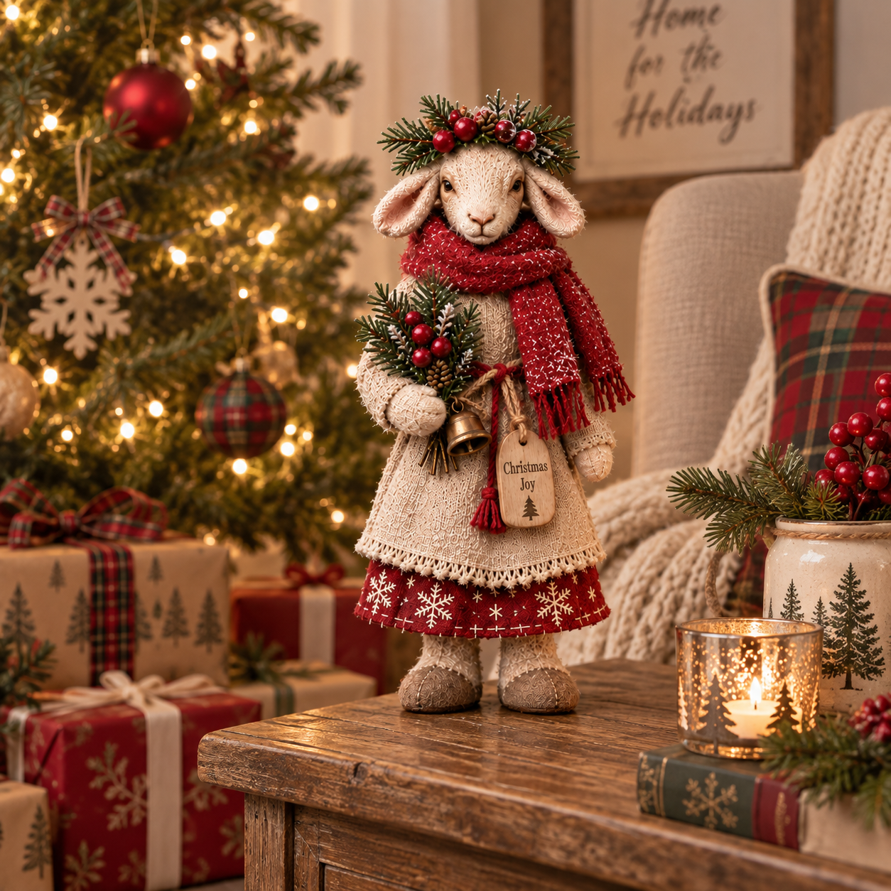 🐑 Cozy Farmhouse Sheep Figurine