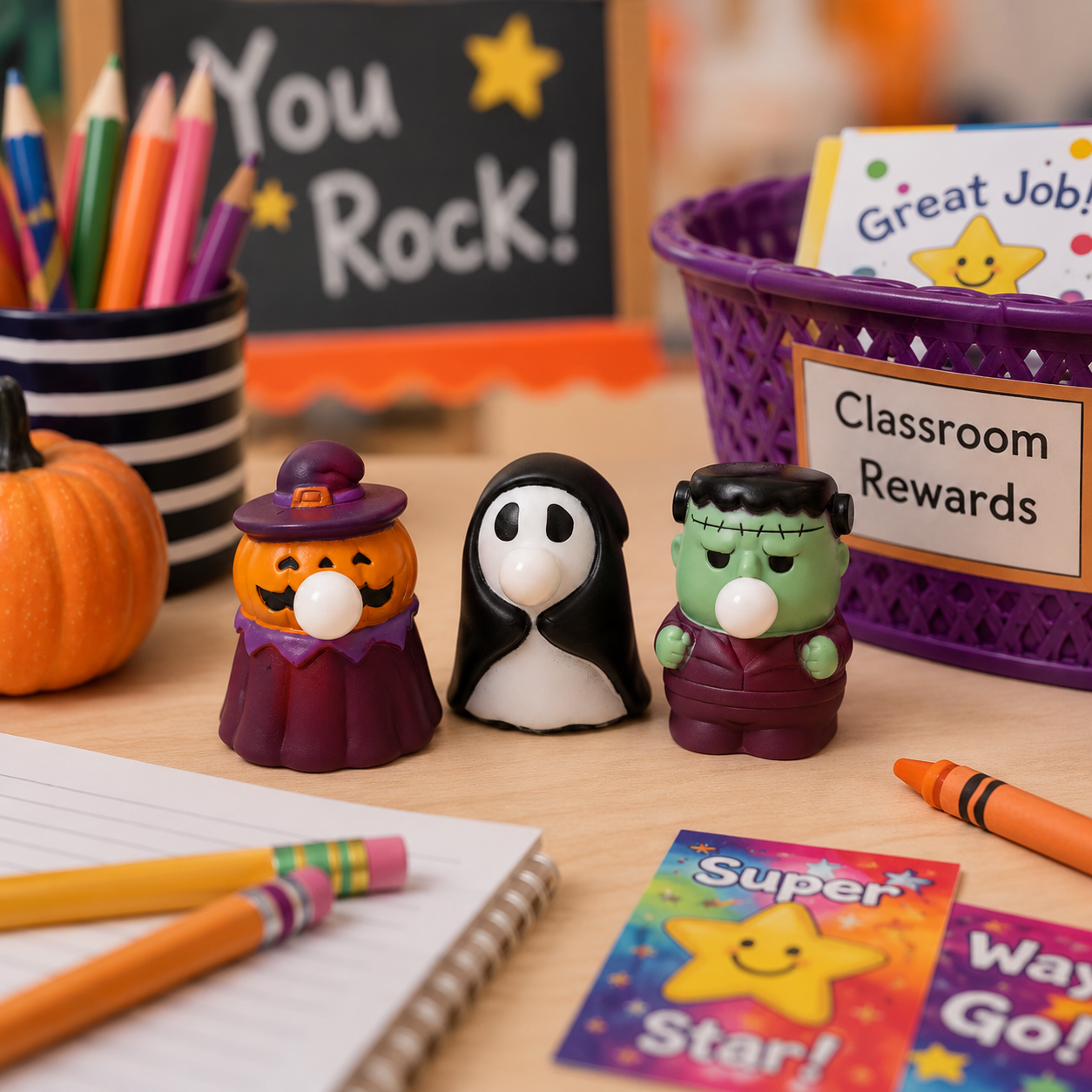 3 Pack Halloween Squeeze Bubble Toys, Cute Pumpkin Ghost Frankenstein Stress Relief Toys