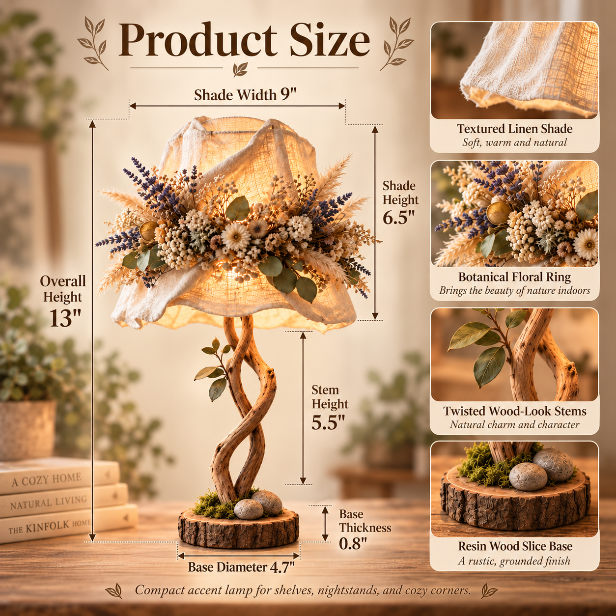 Botanical Woodland Table Lamp 🌿