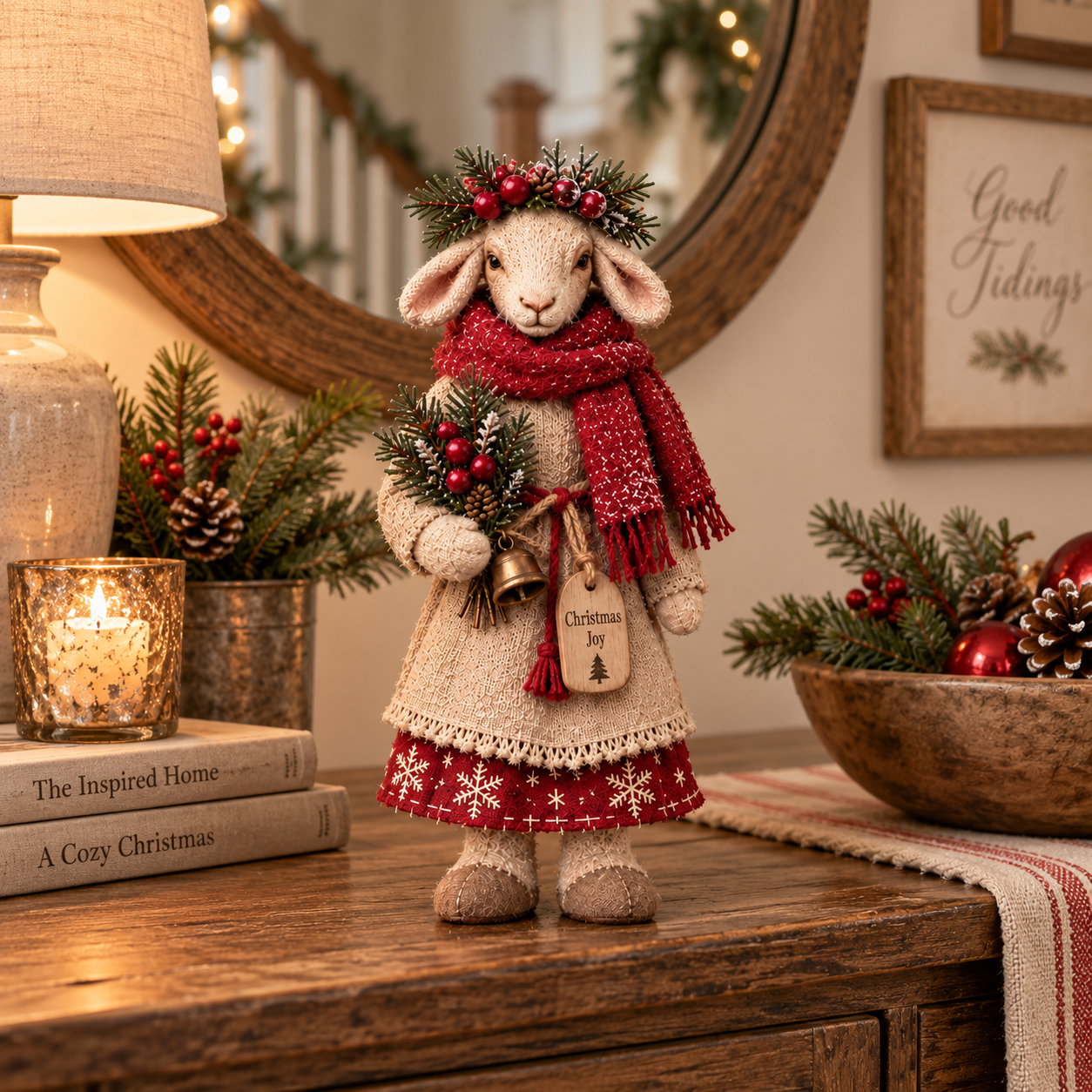 🐑 Cozy Farmhouse Sheep Figurine