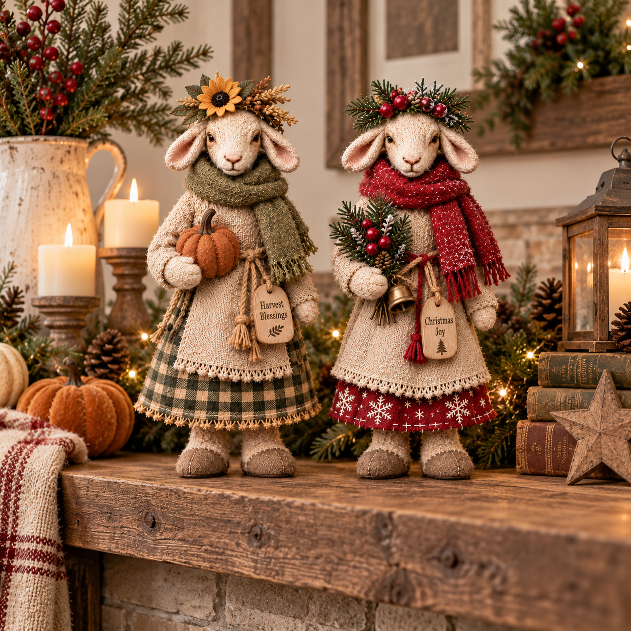 🐑 Cozy Farmhouse Sheep Figurine