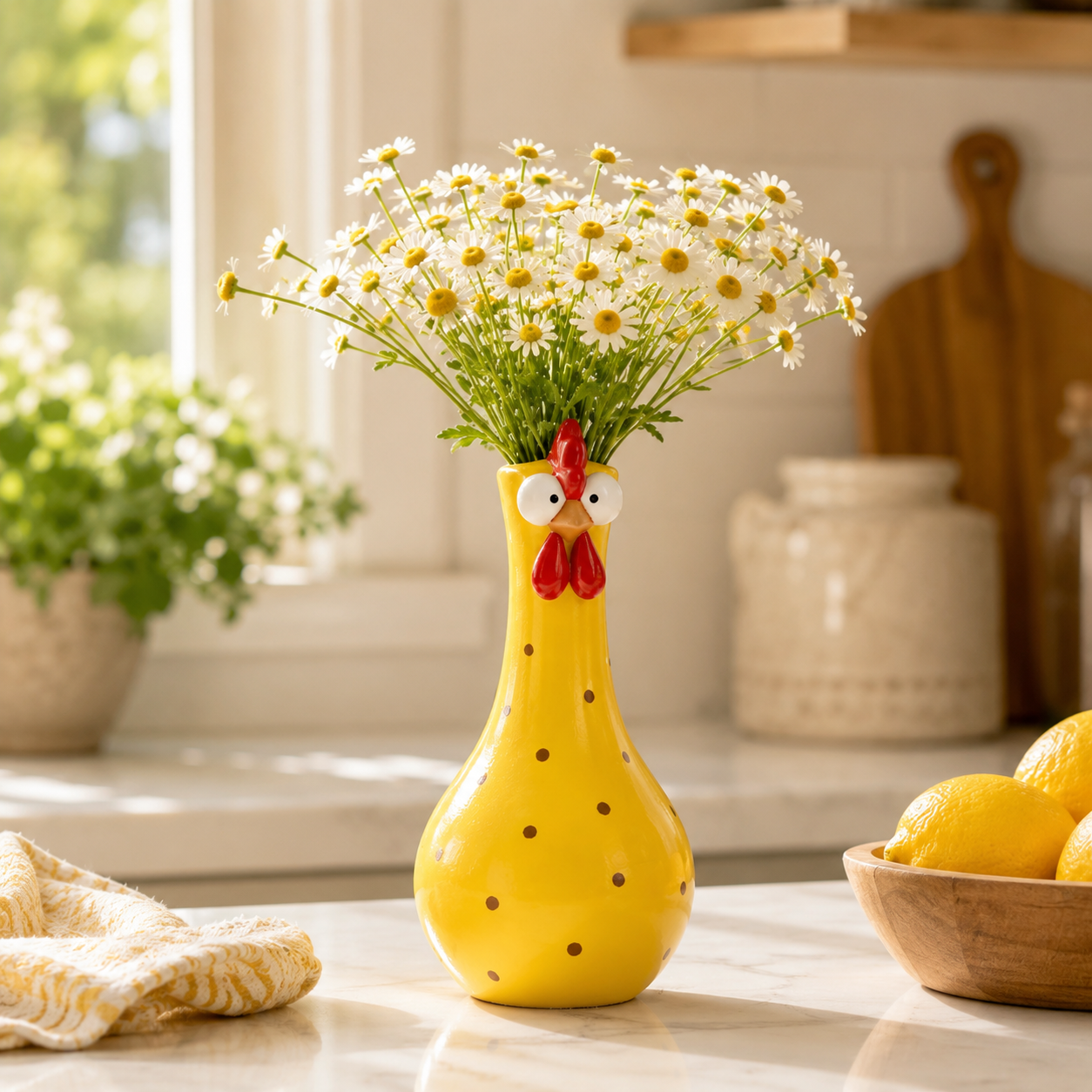 Cluck & Bloom™ Whimsical Chicken Flower Vase