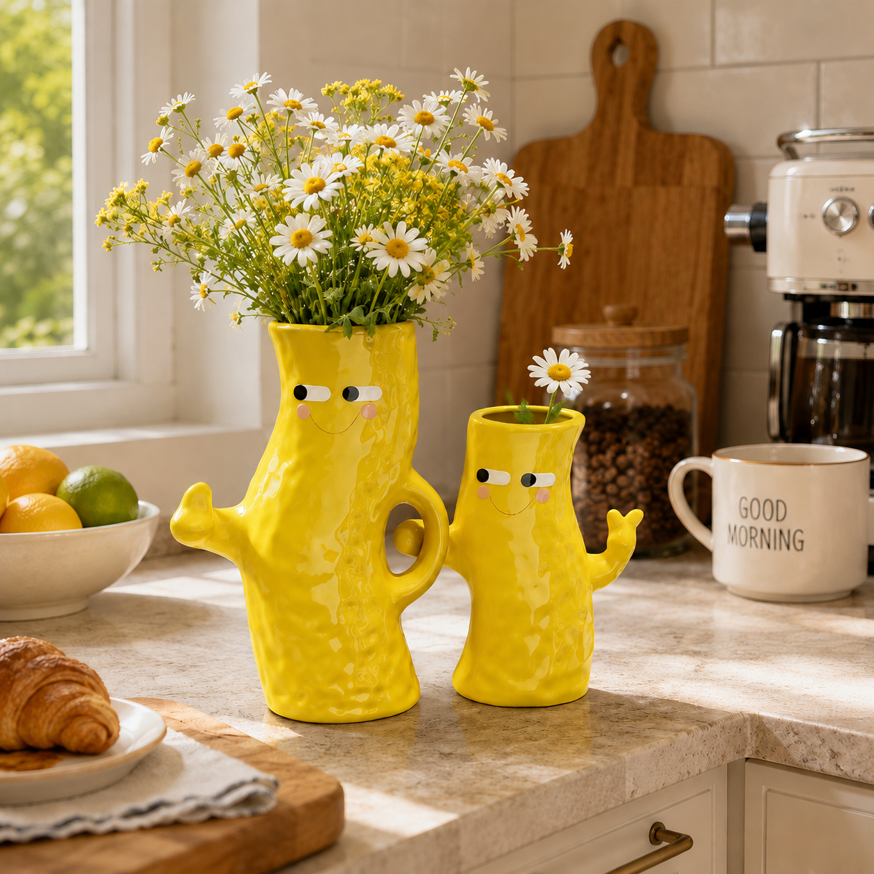 Hand in Hand Ceramic Vase Duo 🌼
