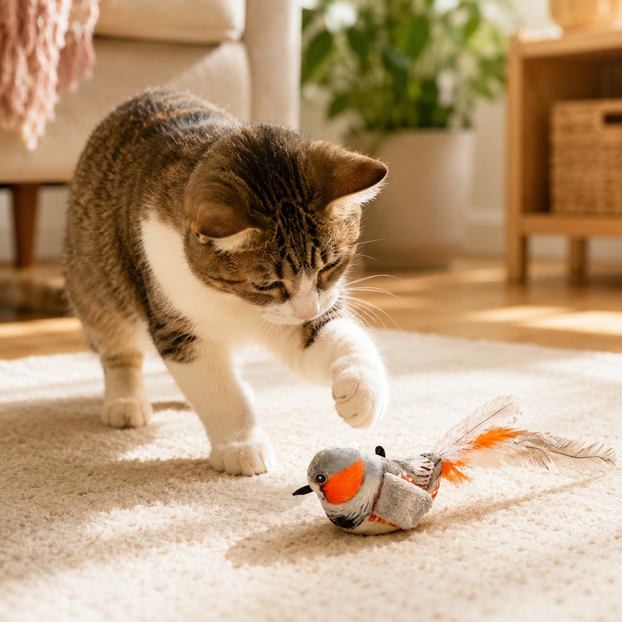 🐦 Chirping Bird Cat Toy