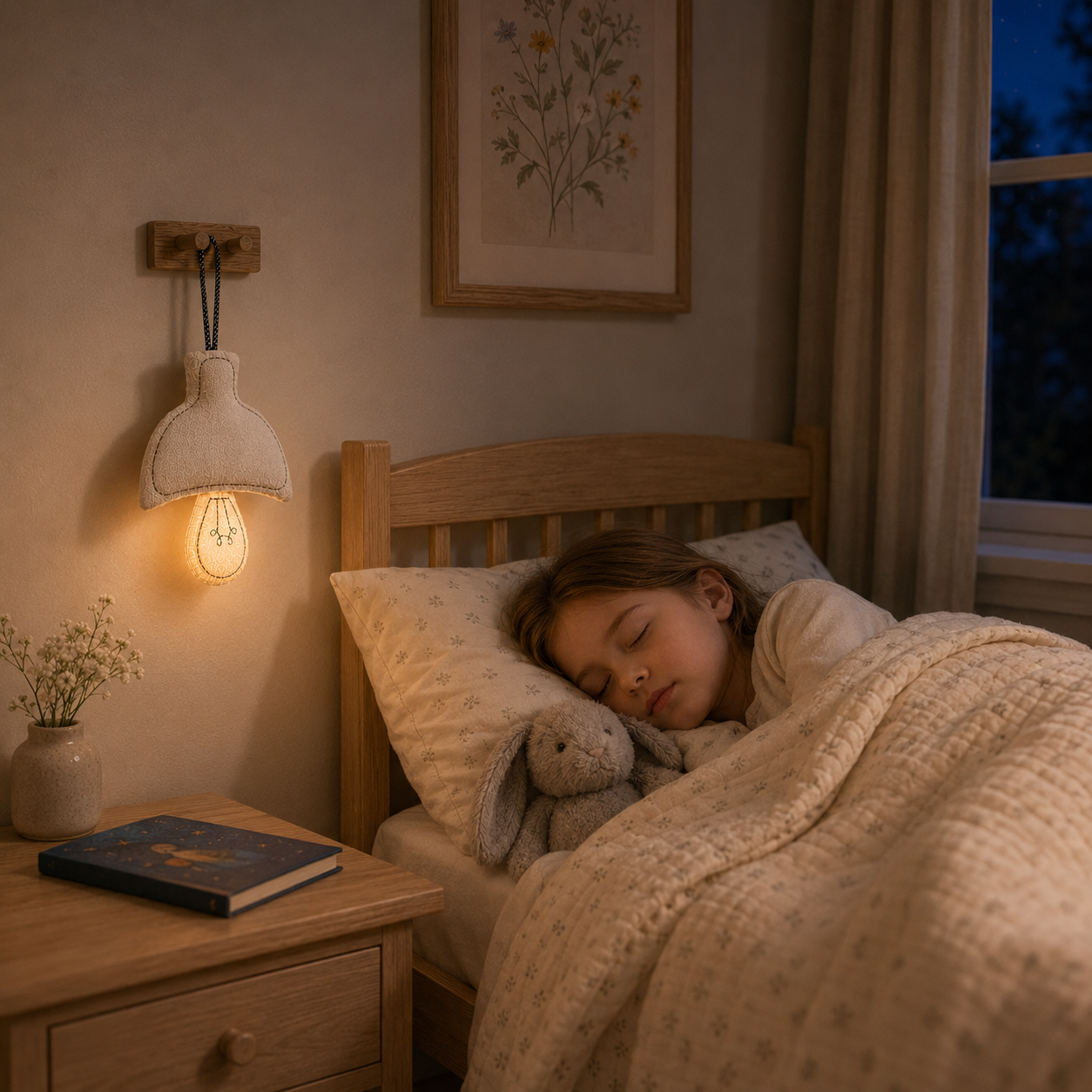 Cozy Glow Rechargeable Fabric Wall Night Light 💡