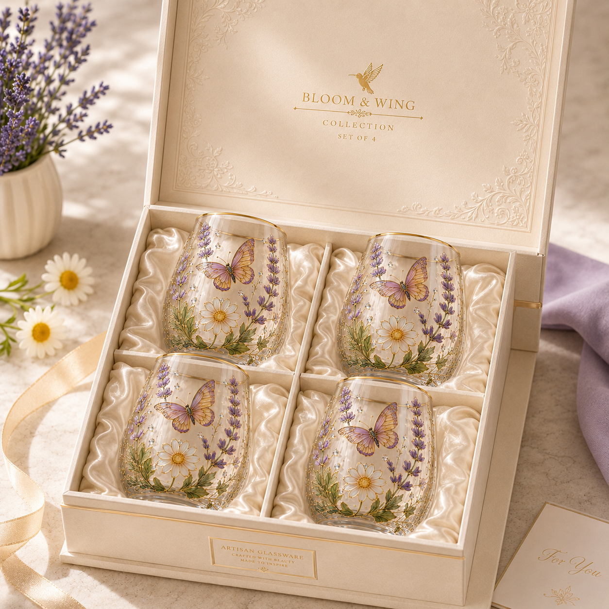 Limited Edition 2026 Garden Morning Bliss Glass Tea Cup