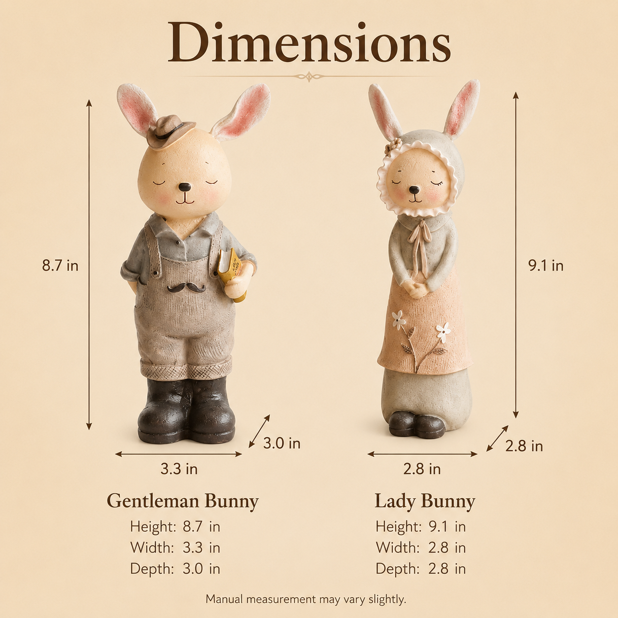Vintage Storybook Bunny Couple Coin Banks 🐰