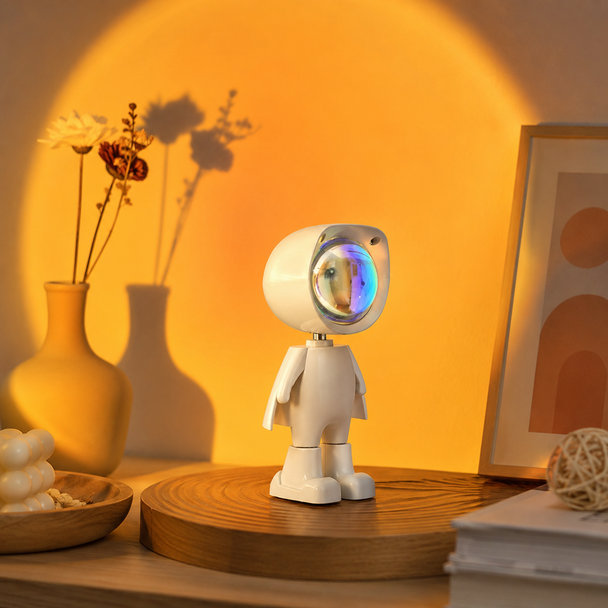 Astronaut Sunset Lamp – Cozy Mood Projection Light
