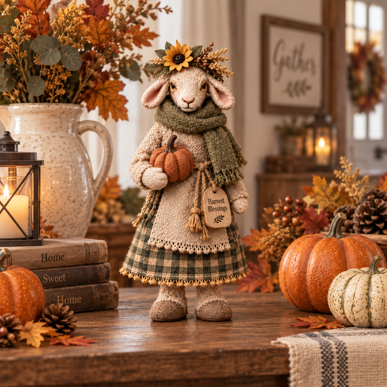 🐑 Cozy Farmhouse Sheep Figurine