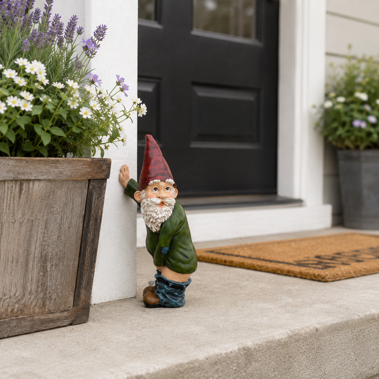 Cheeky Garden Gnome Statue