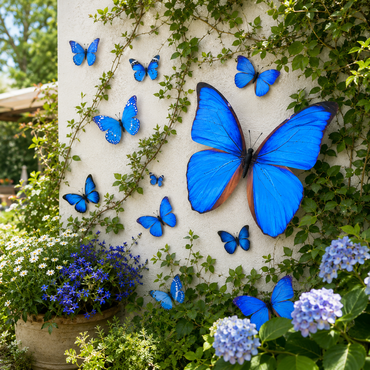 3D Butterfly Wall Decor Set – Colorful Outdoor & Indoor Artificial Butterfly Decorations