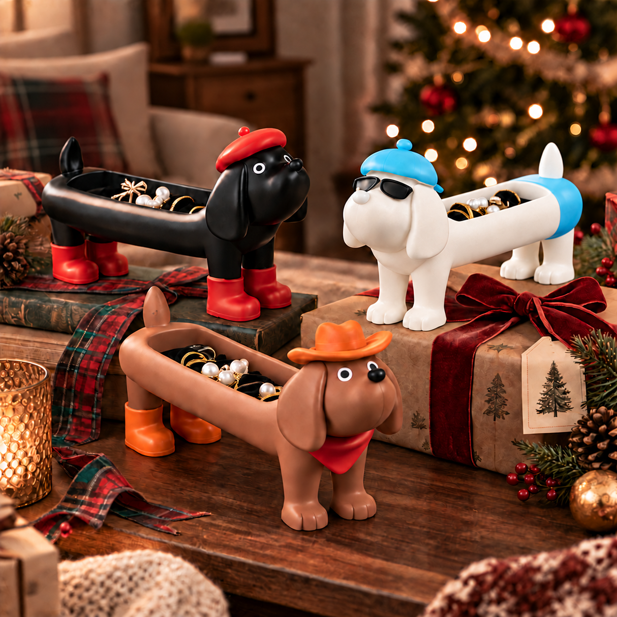Dachshund Jewelry Organizer – Cute Dog Ring Holder & Trinket Tray