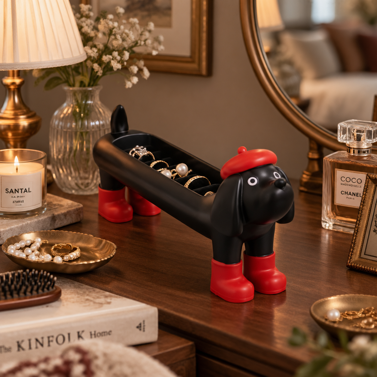 Dachshund Jewelry Organizer – Cute Dog Ring Holder & Trinket Tray