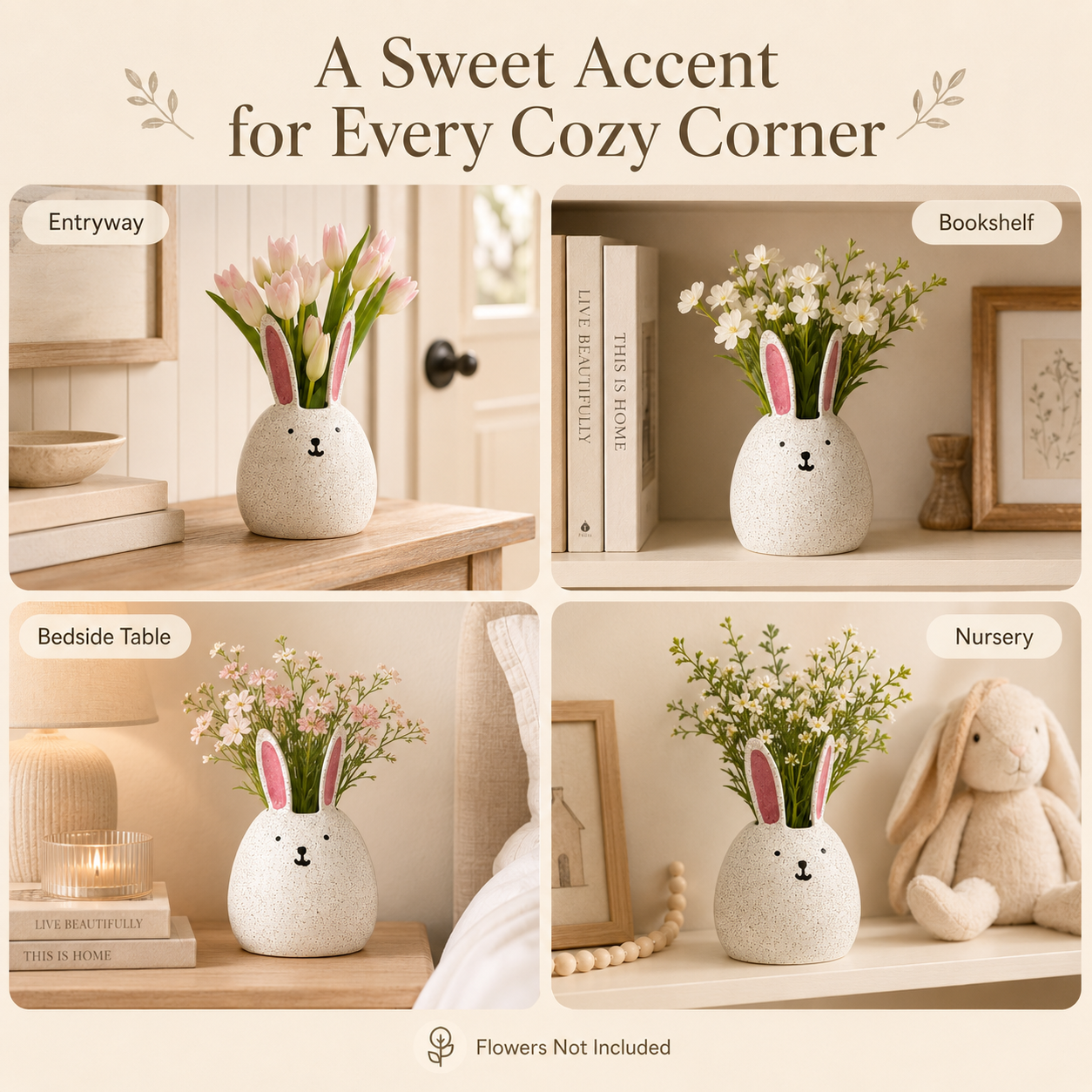 Sweet Bunny Bloom Vase