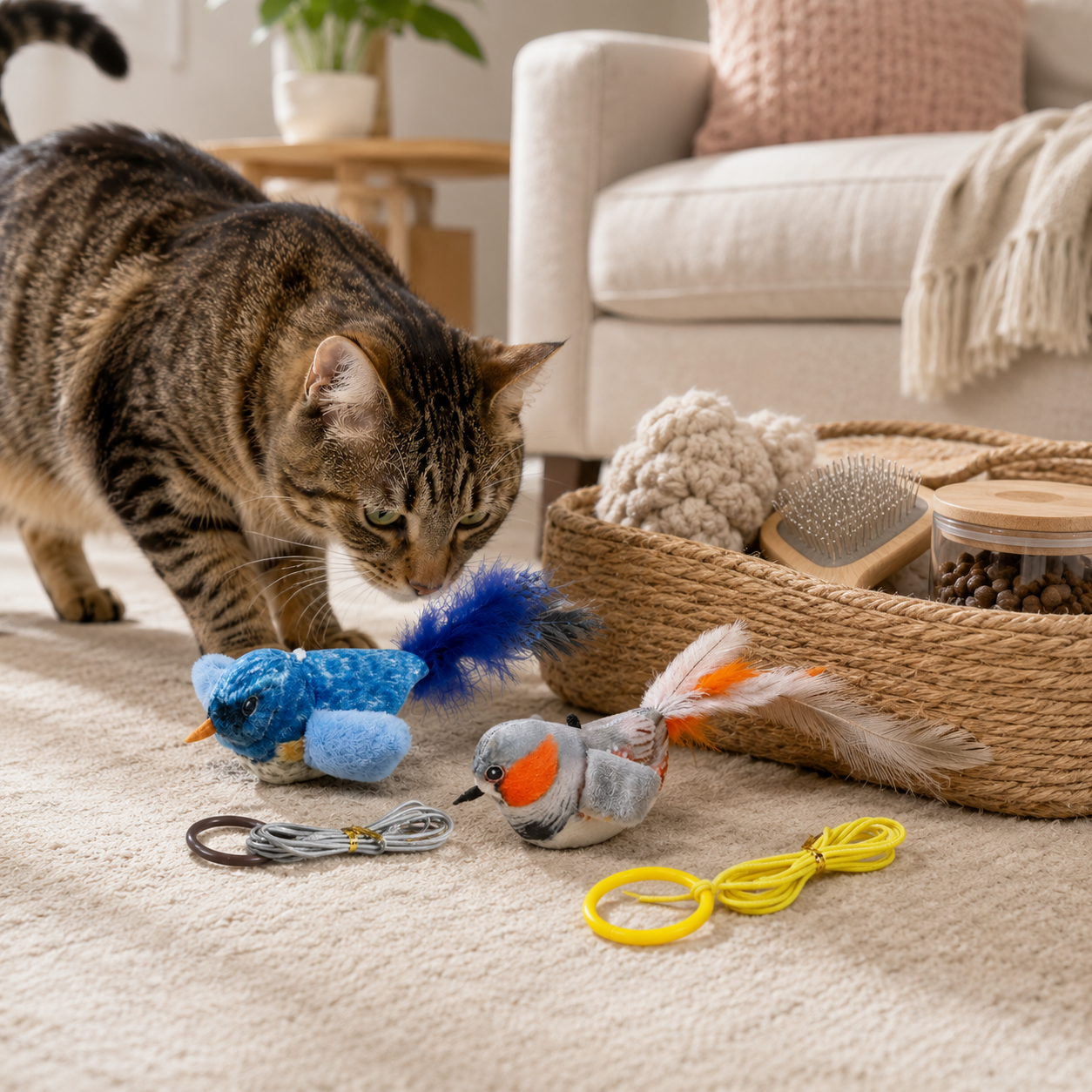 🐦 Chirping Bird Cat Toy