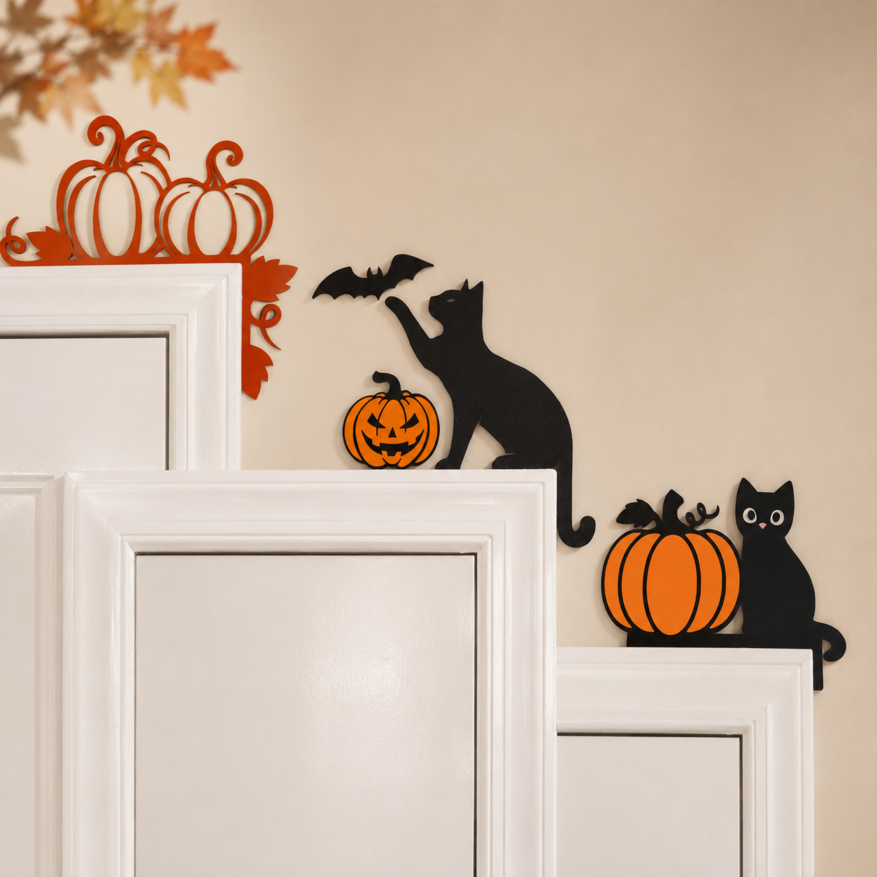 Fall & Halloween Metal Door Frame Toppers 🎃