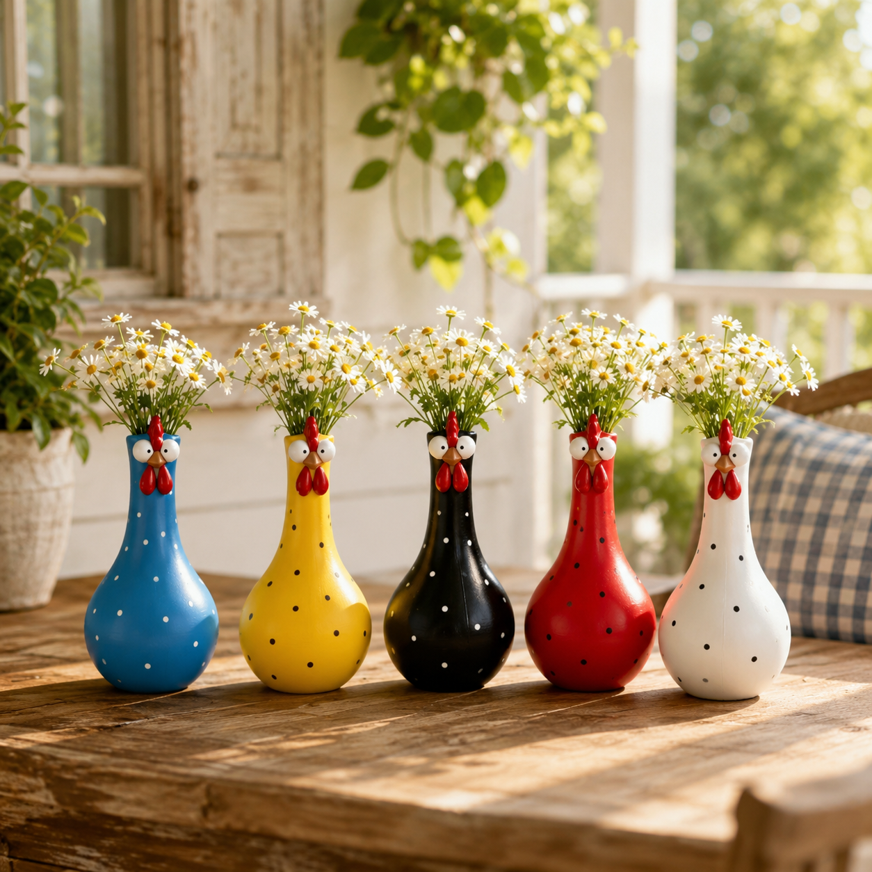 Cluck & Bloom™ Whimsical Chicken Flower Vase