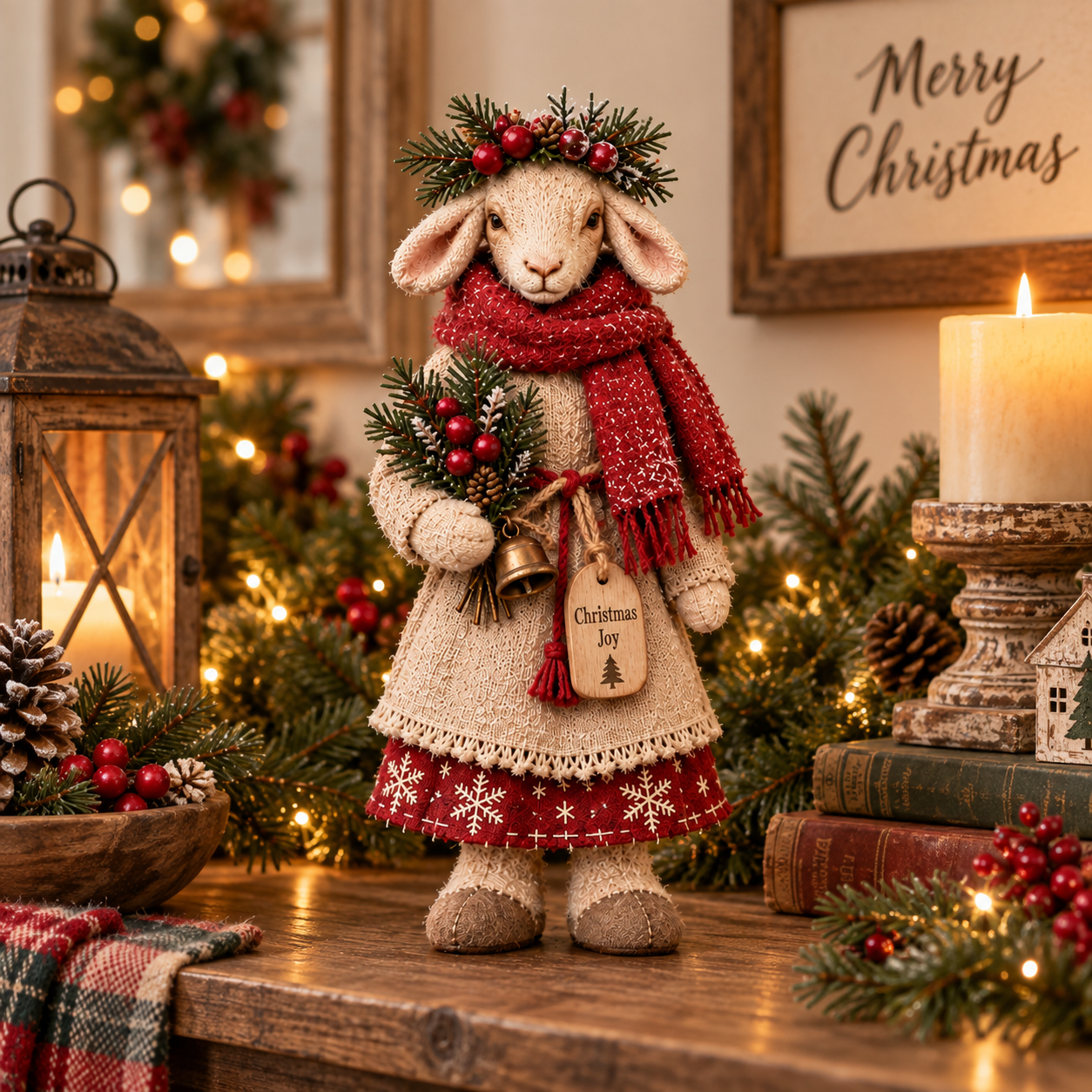 🐑 Cozy Farmhouse Sheep Figurine
