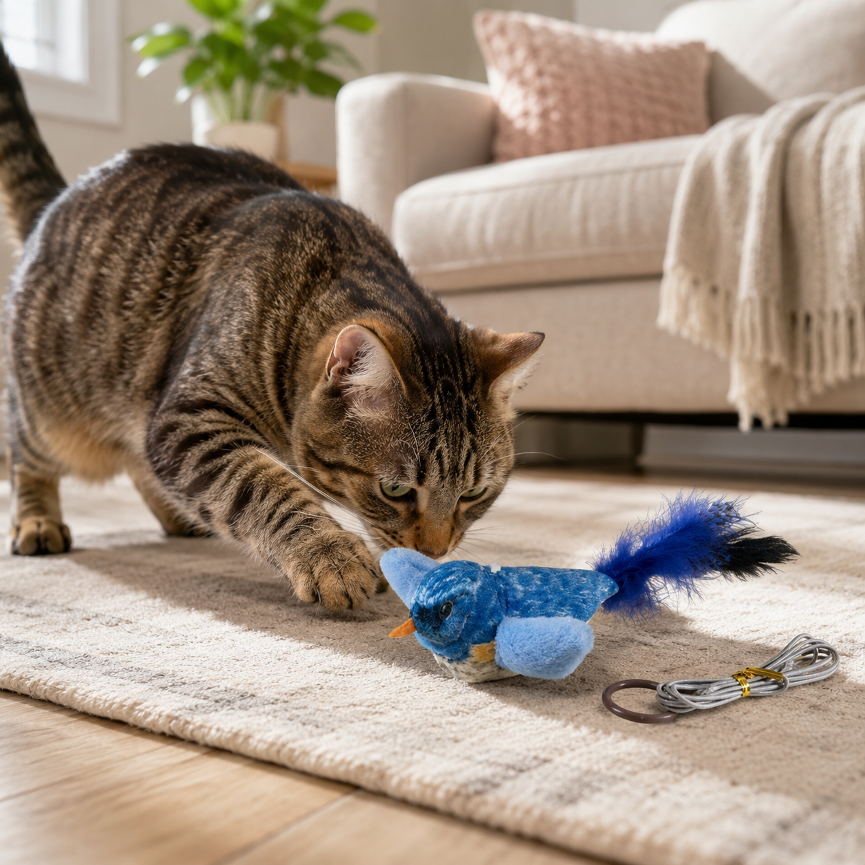 🐦 Chirping Bird Cat Toy