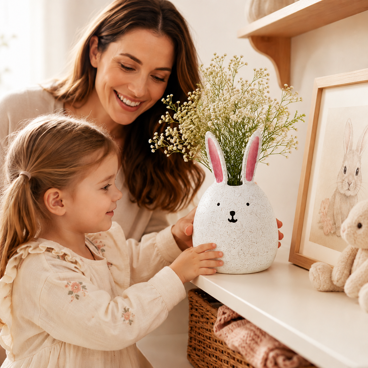 Sweet Bunny Bloom Vase
